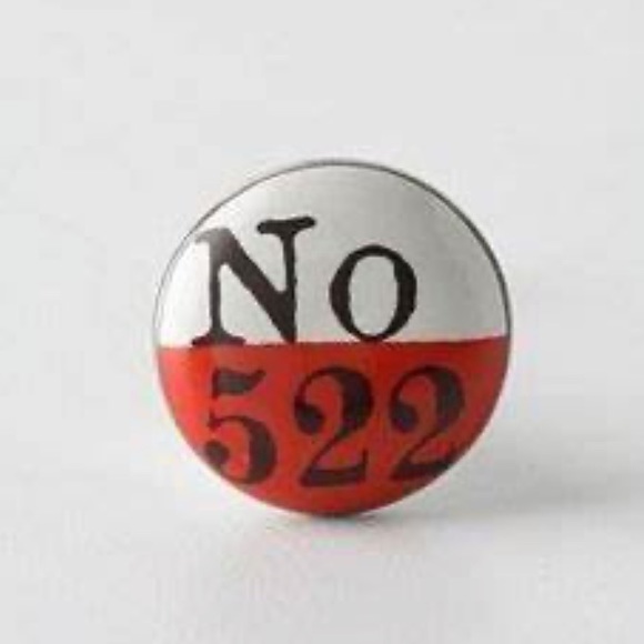 Anthropologie Yellow Lucky Number Dresser Knobs (1) - Picture 6 of 6